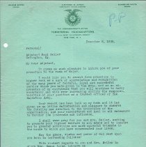 Damon to Seiler 1938 re Promotion